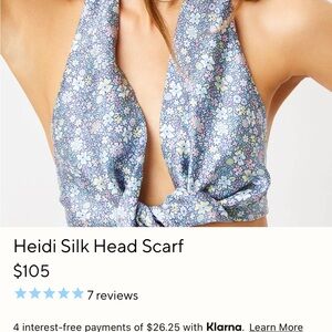 NEW Frankie’s Bikini Heidi Silk Head Scarf - Springtime